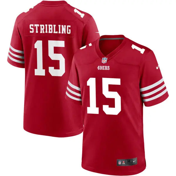 Mens San Francisco 49ers #15 De’Zhaun Stribling Nike Scarlet F.U.S.E. Vapor Limited Jersey