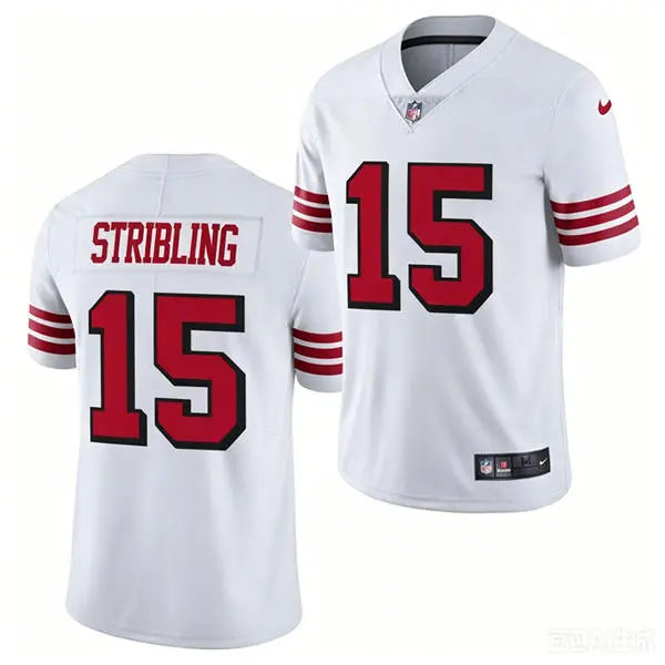Mens San Francisco 49ers #15 De’Zhaun Stribling Nike White Alternate F.U.S.E. Vapor Limited Jersey