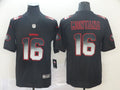 Men’s San Francisco 49ers #16 Joe Montana Black Authentic Jersey