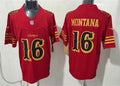 Mens San Francisco 49ers #16 Joe Montana Rivalry Collection F.U.S.E. Limited Jersey Red