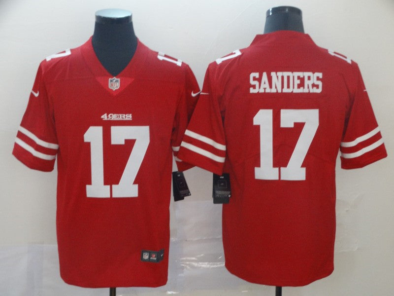 Men’s San Francisco 49ers #17 Emmanuel Sanders Nike Scarlet Vapor Limited Player Jersey