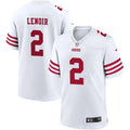 Mens San Francisco 49ers #2 Deommodore Lenoir Nike Home White F.U.S.E. Vapor Limited Jersey