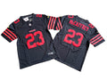 Men’s San Francisco 49ers #23 Christian McCaffrey Nike Black Alternate 2023 F.U.S.E. Vapor Limited Jersey