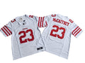 Men’s San Francisco 49ers #23 Christian McCaffrey Nike Home White F.U.S.E. Vapor Limited Jersey