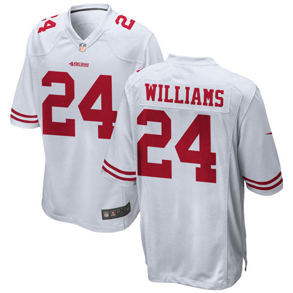 Mens San Francisco 49ers #24 K’Waun Williams Nike White Vapor Limited Player Jersey