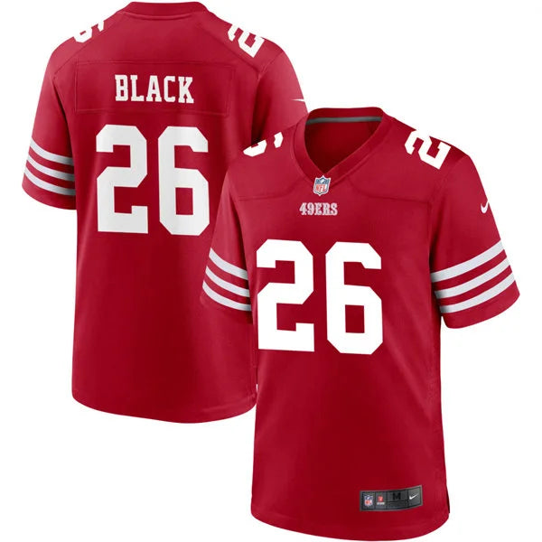 Mens San Francisco 49ers #26 Kaelon Black Nike Scarlet F.U.S.E. Vapor Limited Jersey