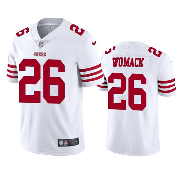 Men’s San Francisco 49ers #26 Samuel Womack Nike White Vapor Limited Player Jersey