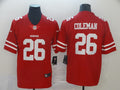 Men’s San Francisco 49ers #26 Tevin Coleman Nike Scarlet Vapor Limited Player Jersey