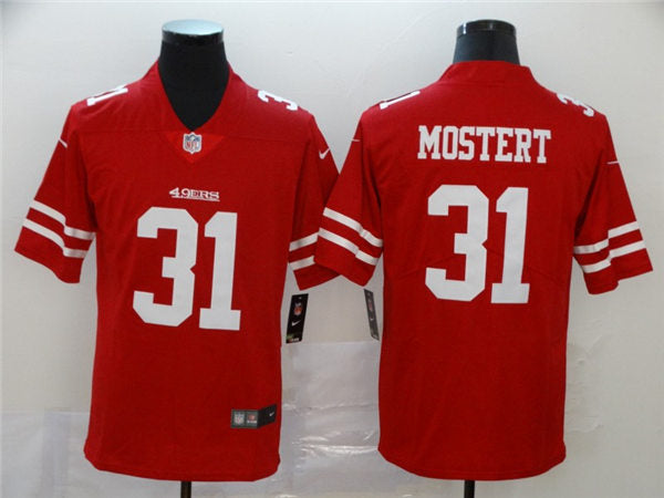 Men’s San Francisco 49ers #31 Raheem Mostert Nike Scarlet Vapor Limited Player Jersey
