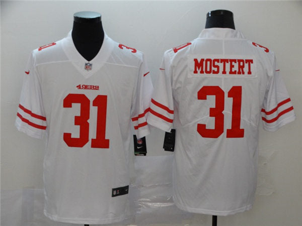 Men’s San Francisco 49ers #31 Raheem Mostert Nike White Vapor Limited Player Jersey