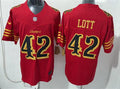 Mens San Francisco 49ers #42 Ronnie Lott Rivalry Collection F.U.S.E. Limited Jersey Red
