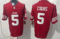 Mens San Francisco 49ers #5 Mike Evans Nike Scarlet F.U.S.E. Vapor Limited Jersey