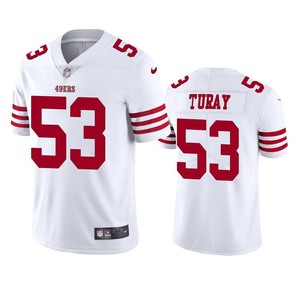 Men’s San Francisco 49ers #53 Kemoko Turay Nike White Vapor Limited Player Jersey