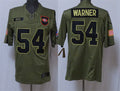 Mens San Francisco 49ers #54 Fred Warner Nike 2025 Salute to Service Limited Jersey – Olive