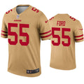 Mens San Francisco 49ers #55 Dee Ford Nike Gold Inverted Limited Player Jersey