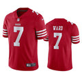 Men’s San Francisco 49ers #7 Charvarius Ward Nike Scarlet Vapor Limited Player Jersey