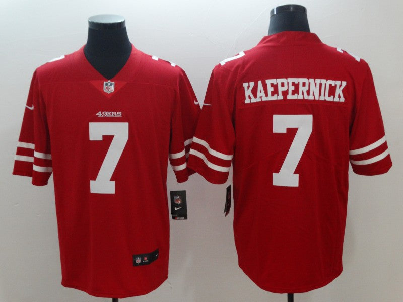 Men’s San Francisco 49ers #7 Colin Kaepernick Jersey Red