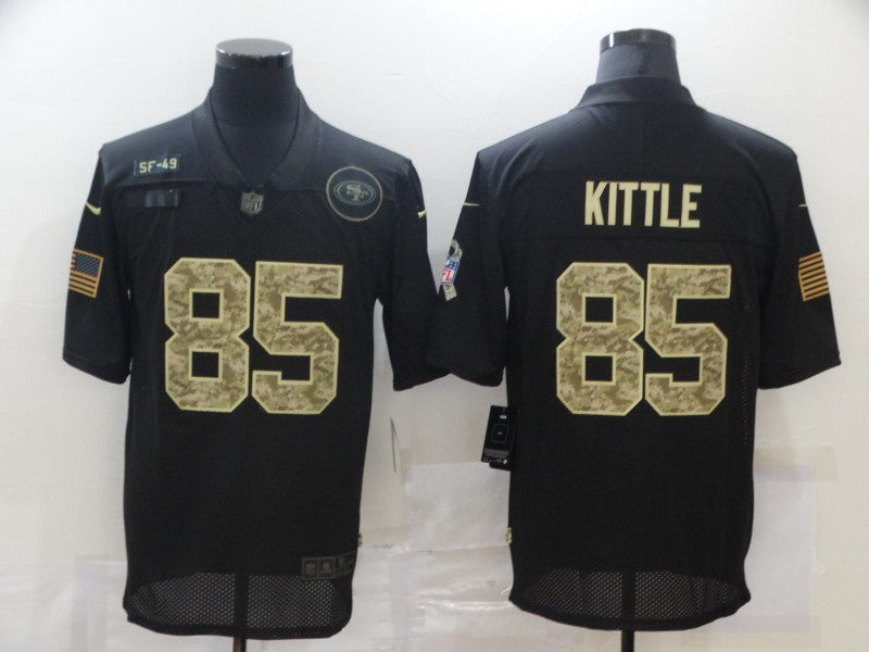 Men’s San Francisco 49ers #85 George Kittle Black Alternate Jersey