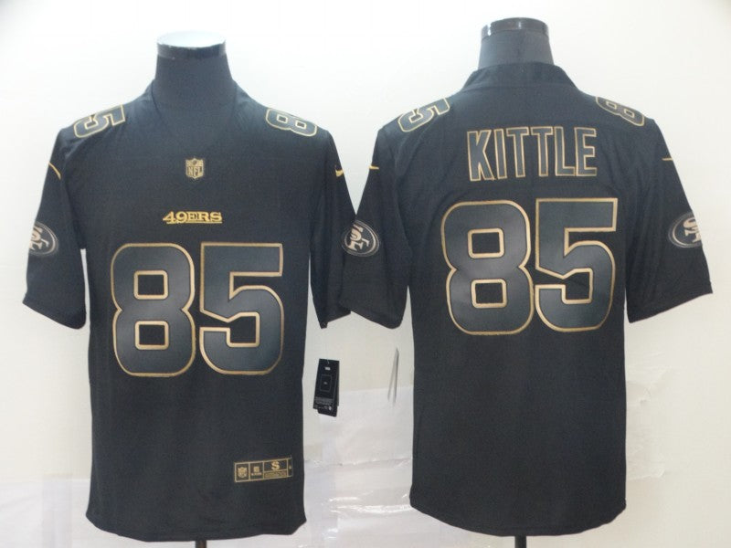 Men’s San Francisco 49ers #85 George Kittle Black Jersey