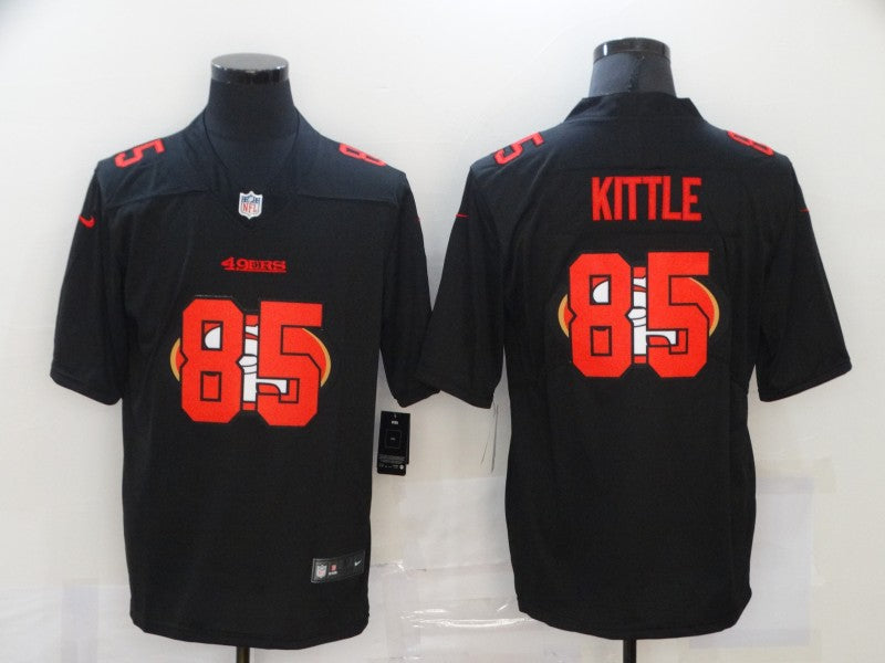 Men’s San Francisco 49ers #85 George Kittle Black Stitched Jersey