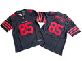 Men’s San Francisco 49ers #85 George Kittle Nike Black Alternate 2023 F.U.S.E. Vapor Limited Jersey