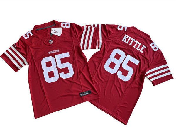 Men’s San Francisco 49ers #85 George Kittle Nike Scarlet 2023 F.U.S.E. Vapor Limited Jersey