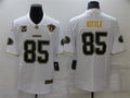 Men’s San Francisco 49ers #85 George Kittle Nike White Gold Retro Football Jersey