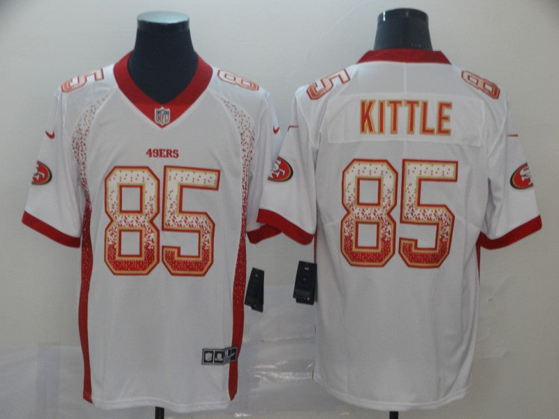 Men’s San Francisco 49ers #85 George Kittle White Jersey