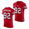 Mens San Francisco 49ers #92 Osa Odighizuwa Nike Scarlet Alternate F.U.S.E. Vapor Limited Jersey