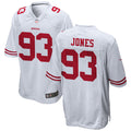 Mens San Francisco 49ers #93 D.J. Jones Nike White Vapor Limited Player Jersey