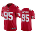 Men’s San Francisco 49ers #95 Drake Jackson Nike Scarlet Vapor Limited Player Jersey