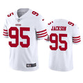 Men’s San Francisco 49ers #95 Drake Jackson Nike White Vapor Limited Player Jersey