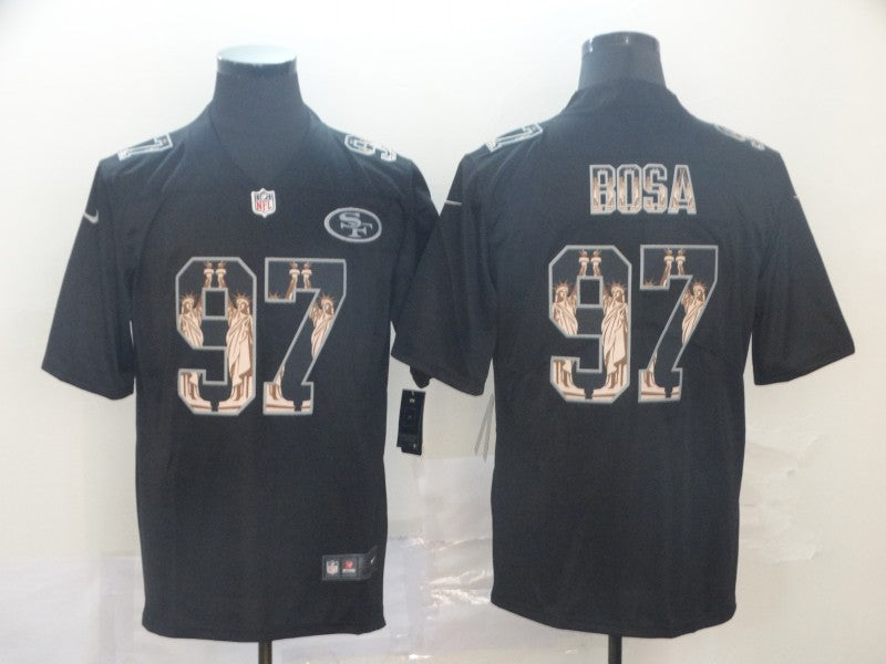 Men’s San Francisco 49ers #97 Nick Bosa Black Team Jersey