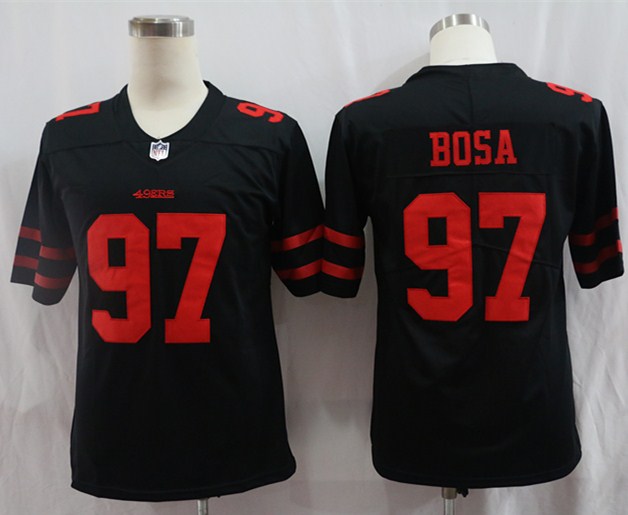 Men’s San Francisco 49ers #97 Nick Bosa Jersey Black