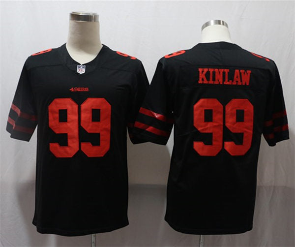 Men’s San Francisco 49ers #99 Javon Kinlaw Nike Black Alternate Vapor Limited Player Jersey
