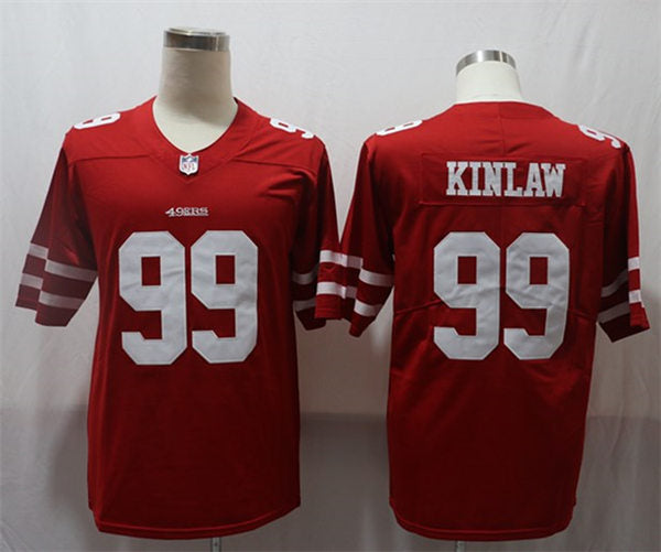 Men’s San Francisco 49ers #99 Javon Kinlaw Nike Scarlet Vapor Limited Player Jersey