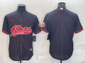 Men’s San Francisco 49ers Black Blank Jersey