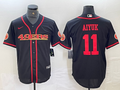 Men’s San Francisco 49ers Brandon Aiyuk #11 Black Joint Edition Jersey