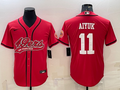 Men’s San Francisco 49ers Brandon Aiyuk #11 Red Jersey Joint Edition