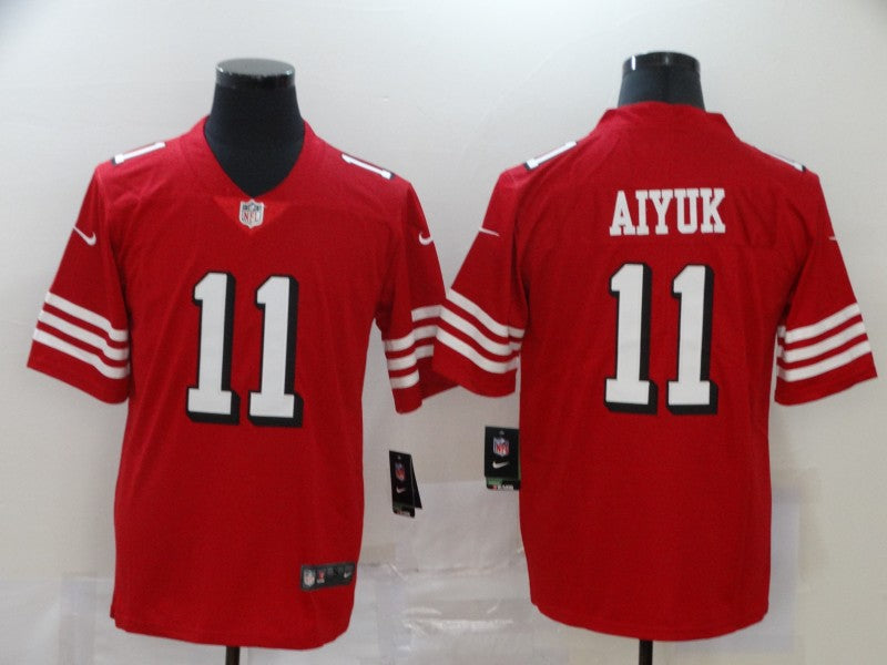 Men’s San Francisco 49ers Brandon Aiyuk #11 Red Jersey