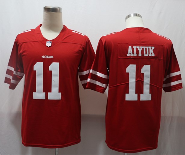 Men’s San Francisco 49ers Brandon Aiyuk #11 Red Jersey