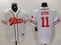 Men’s San Francisco 49ers Brandon Aiyuk #11 White Jersey