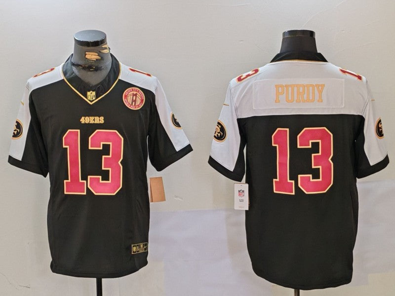 Men’s San Francisco 49ers Brock Purdy #13 Black Alternate Jersey