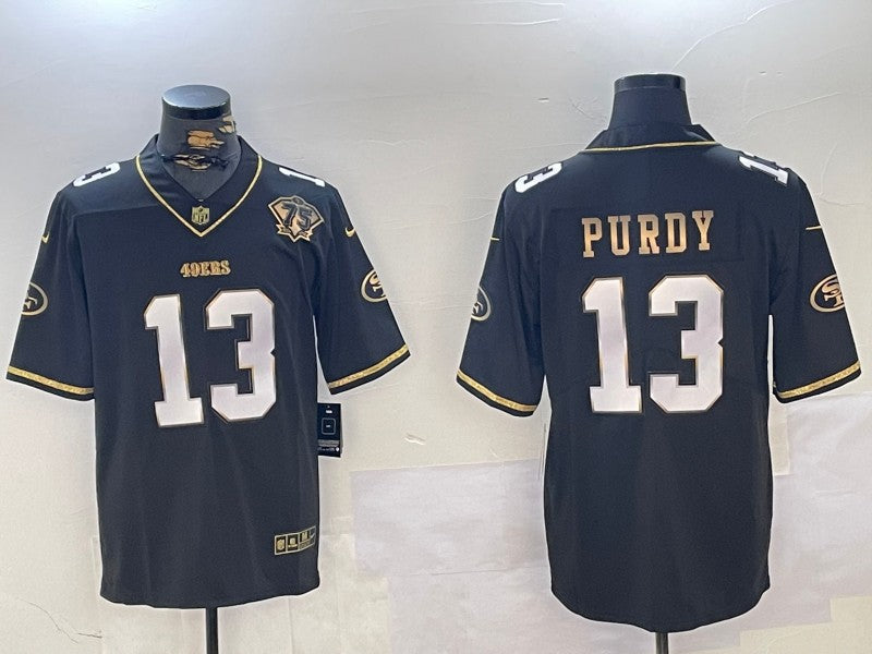 Men’s San Francisco 49ers Brock Purdy #13 Black Alternate Jersey