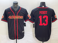 Men’s San Francisco 49ers Brock Purdy #13 Black Joint Edition Jersey