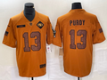 Men’s San Francisco 49ers Brock Purdy #13 Brown 2023 Salute To Service Retired Limited Jersey
