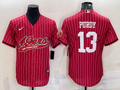 Men’s San Francisco 49ers Brock Purdy #13 Red Jersey Joint Edition