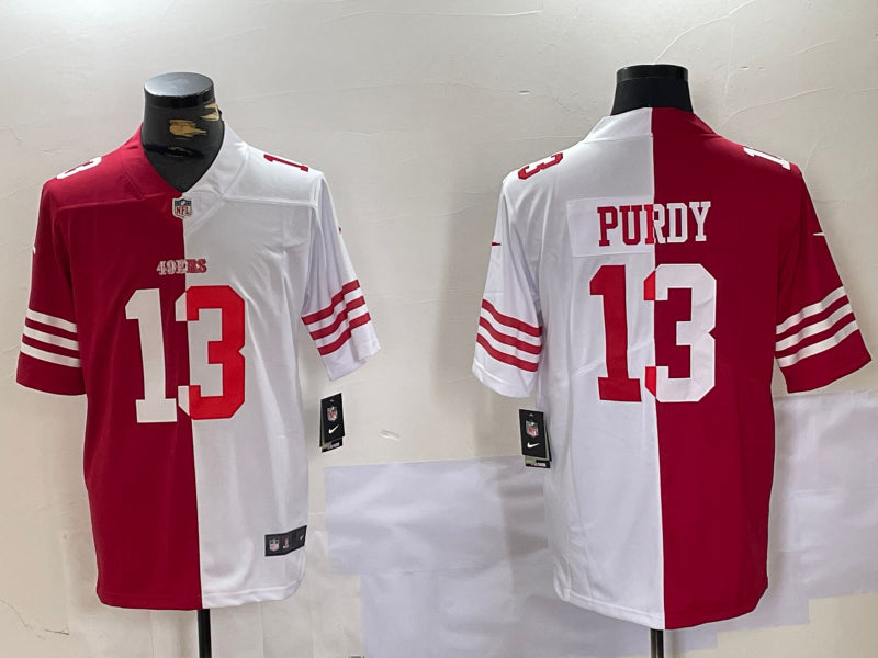 Men’s San Francisco 49ers Brock Purdy #13 Scarlet/White Jersey