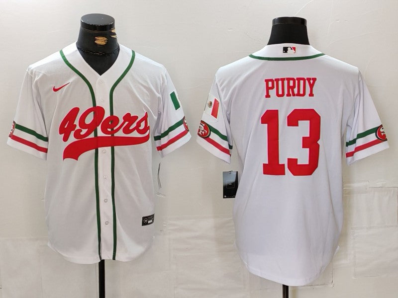 Men’s San Francisco 49ers Brock Purdy #13 White Jersey