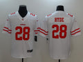 Men’s San Francisco 49ers Carlos Hyde #28 White Jersey
